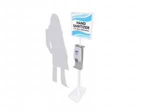 REEA-907 Hand Sanitizer Stand w/ Graphic